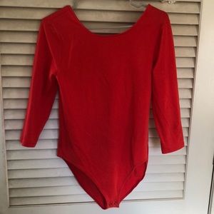 Gap snap leotard 3/4 length sleeves